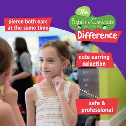 Pigtails & Crewcuts - Ear-piercing services available