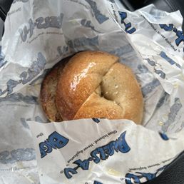 It's supposed to be an everything bagel  and as you can see it's missing everything!! SMH ‍