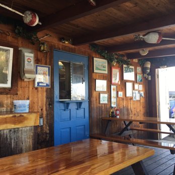 Menemsha Galley - View of the back porch. - Burgers Near Me - Chilmark, Massachusetts