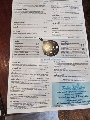 Menu photo 6 Taylor Sam's Brick, NJ