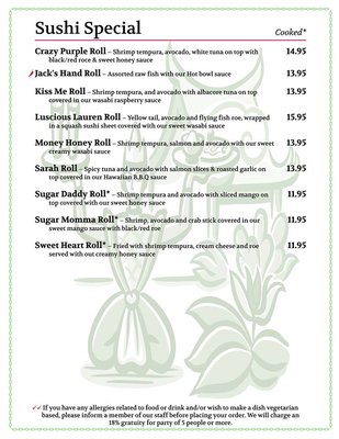 Menu photo 7 Fuji San Cockeysville, MD