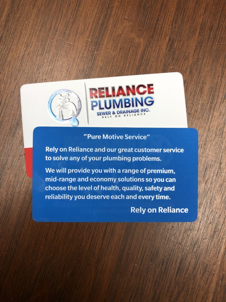 Slide of Reliance Plumbing Sewer & Drainage