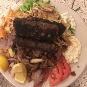 BZ Grill - Mixed Grill, notice how well done things are. - Greek Near Me - Astoria, New York