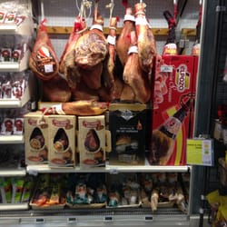 Auchan - It's absolutely unheard of to see such beautiful Serrano's in a large mega-mart, or even boutique stores in the U.S.!