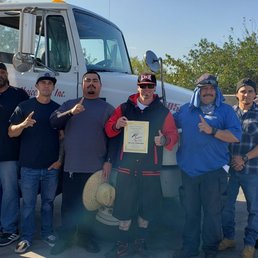 A few instructors and some students with me after I passed my test.
