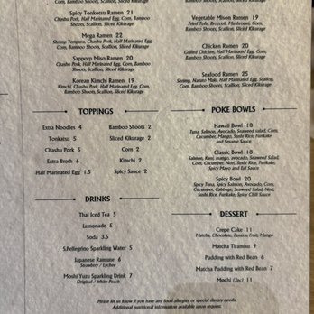 Tenjou - Menu (08/2025) - Ramen Near Me - New York, New York Tenjou - Menu (08/2025) - Ramen Near Me - New York, New York