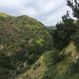 Looking out into the hills and down into the canyon.