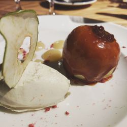 The Classroom - Stuffed baked apple with spiced mascarpone mousse