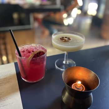 Parche - Ginger drink (right) and the tropical drink (left) - Colombian Near Me - Oakland, California Parche - Ginger drink (right) and the tropical drink (left) - Colombian Near Me - Oakland, California