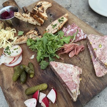 Chez Fonfon - Charcuterie platter - loved the chicken liver mousse - French Near Me - Birmingham, Alabama Chez Fonfon - Charcuterie platter - loved the chicken liver mousse - French Near Me - Birmingham, Alabama