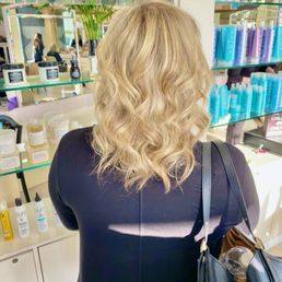 the back of my hair when she was all done!  love it!
