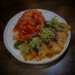 Gurumé - Pork and Radish "Bossam" - braised pork belly, pickled radish noodles, dwenjang creme