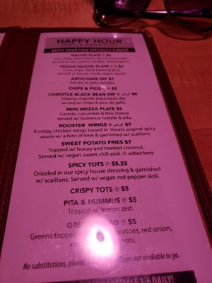 Menu photo 5 Venti's Cafe + Basement Bar Salem, OR