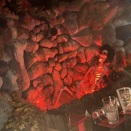 Back of the bar.