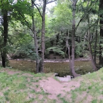 Big Sur Campground and Cabins - Outside the cabin by the river - Campgrounds Near Me - Big Sur, California