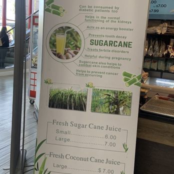 Dim Sum Bistro - Sugarcane drink facts & pricing sizes 2.18.24 - Chinese Near Me - Westminster, California