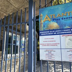 Atlantis Play Center - 10:06 but they  haven't opened the gates yet