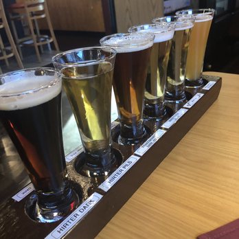 Cafe Old Vienna - Flight of 6 different German beers - German Near Me - Myrtle Beach, South Carolina