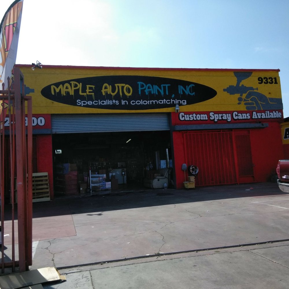 Maple Auto Paint - Front of Business - Body Shops Near Me - Los Angeles, California Maple Auto Paint - Front of Business - Body Shops Near Me - Los Angeles, California