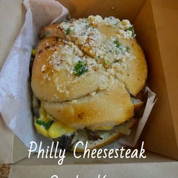 Knapp Street Pizza - Philly cheesesteak, garlic knot, saw it on TikTok, 7/10. Not as advertised on TikTok, but good. - Pizza Near Me - Brooklyn, New York Knapp Street Pizza - Philly cheesesteak, garlic knot, saw it on TikTok, 7/10. Not as advertised on TikTok, but good. - Pizza Near Me - Brooklyn, New York