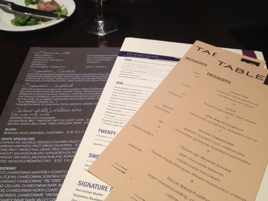 Menu photo 2 Table 19 Peoria, IL