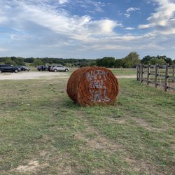 The Jersey Barnyard - Artistically decorated hay.