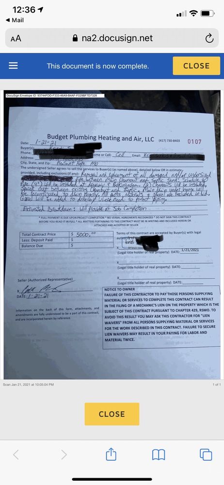 Slide of Budget Plumbing Heating & Air