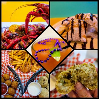 Abby's Crab Shack - Crawfish, beignets, strawberry marg, hush pups/ boudin balls & fried shrimp, inside boudin ball - Cajun/Creole Near Me - Cedar Park, Texas
