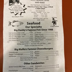 John O'bryan's Tavern - Menu