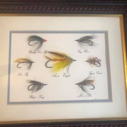 House of Windsor - Frames Scottish hand tied flies sets. Extinct and endangered species bird feathers (rare)