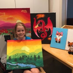 M Florio Studio Arts - A few samples of our daughter's creations at Melanie's studio.
