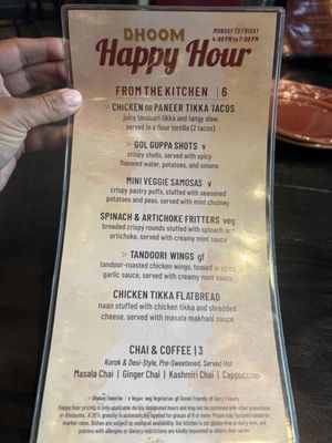 Menu photo 1 Dhoom McLean, VA