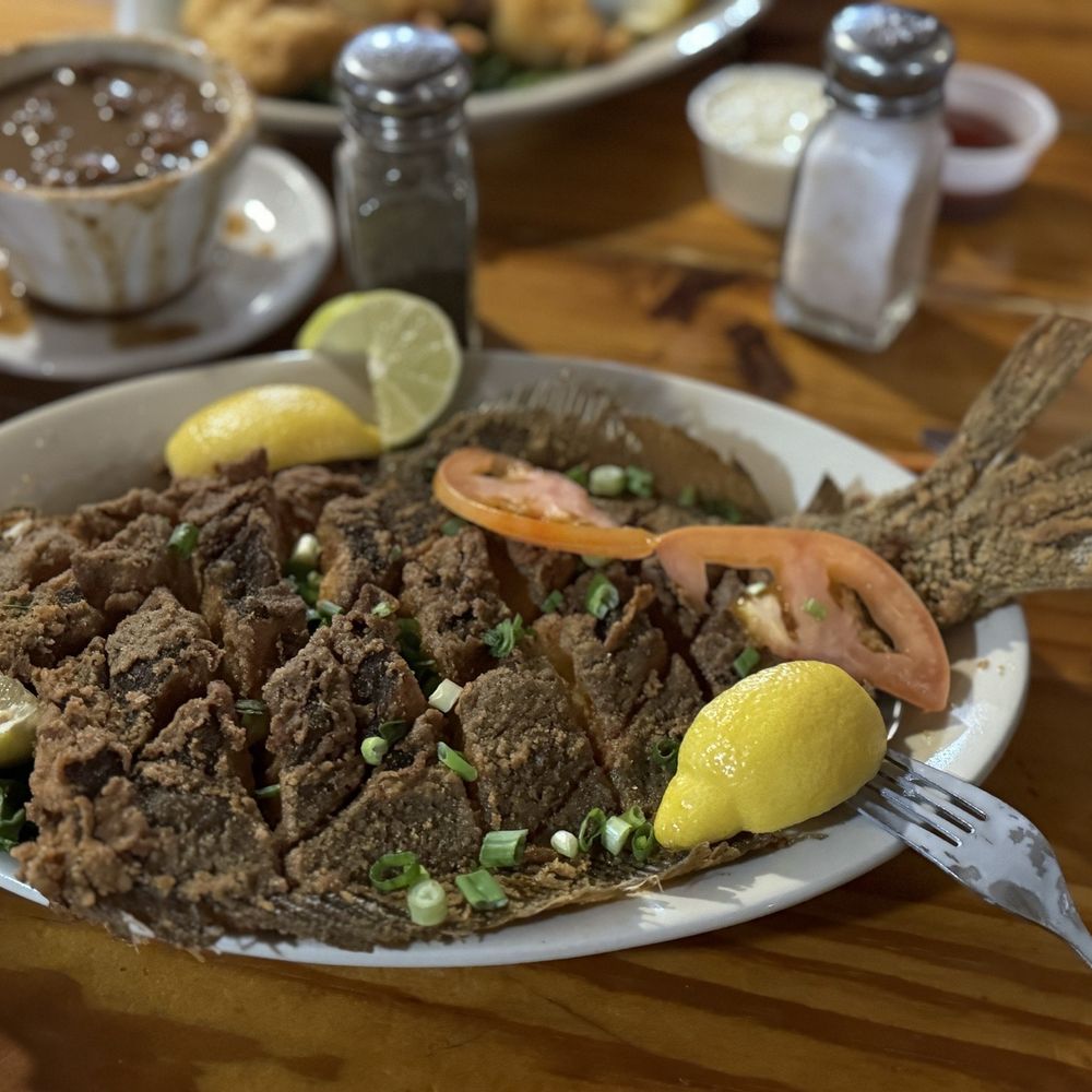 Stingaree - Fried flounder - Seafood Near Me - Crystal Beach, Texas Stingaree - Fried flounder - Seafood Near Me - Crystal Beach, Texas