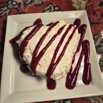 Larrupin Cafe - Dark chocolate ganache with a goat cheese mousse in raspberry drizzle - Seafood Near Me - Trinidad, California Larrupin Cafe - Dark chocolate ganache with a goat cheese mousse in raspberry drizzle - Seafood Near Me - Trinidad, California