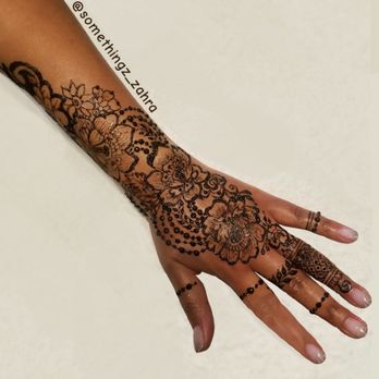 Zahra Henna Design - Elegant and full! - Henna Artists Near Me Zahra Henna Design - Elegant and full! - Henna Artists Near Me