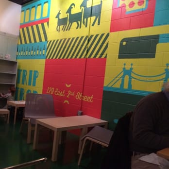 The Gruff - Bright mural on the wall! - Pizza Near Me - Covington, Kentucky