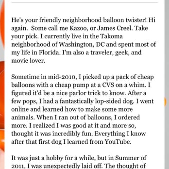 James Creel and His Balloonery - Balloon Services Near Me James Creel and His Balloonery - Balloon Services Near Me