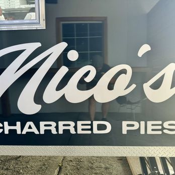 Nico's Charred Pies - Sign and logo - Pizza Near Me - Copiague, New York