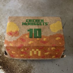 McDonald's - You can get a 10 pc. Chicken McNuggets or a Big Mac Meal