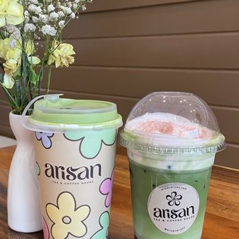 Arisan - Matcha on Matcha and Strawberry Matcha Einspanner - Coffee & Tea Near Me - Sunnyvale, California