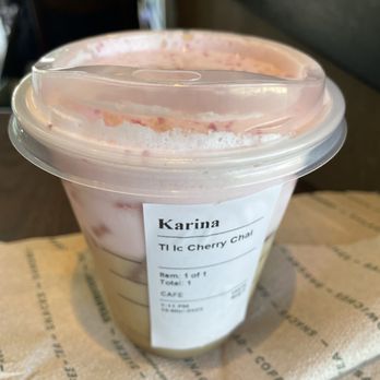 Starbucks - Iced Cherry Chai Latte - Coffee & Tea Near Me - Oxnard, California Starbucks - Iced Cherry Chai Latte - Coffee & Tea Near Me - Oxnard, California