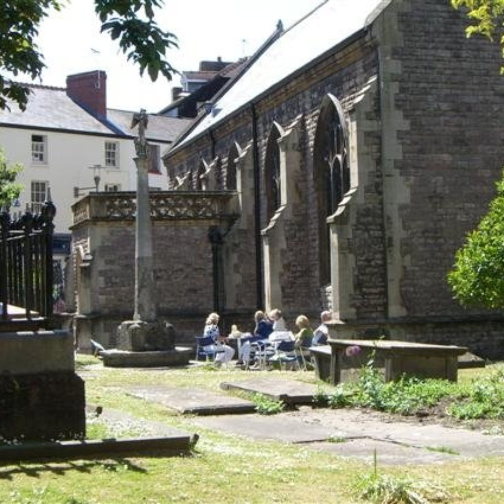 St John's Church - My photo of the church grounds and outside seating - Churches Near Me - Cardiff, CRF