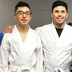 Training with your family makes the household stronger.