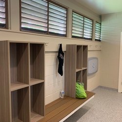 Hallowell Pool - Spacious and uncluttered locker rooms