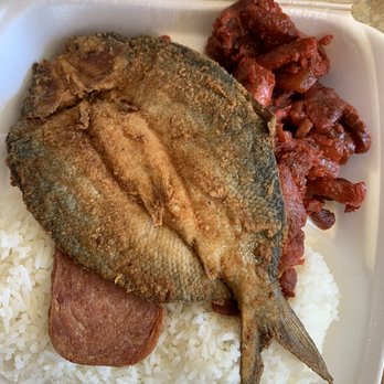 PhilHouse - Breakfast Combo with Fried Daing Na Bangus (which had a weird breading) and tocino. - Filipino Near Me - Vallejo, California