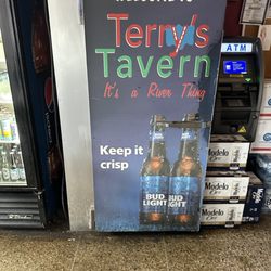 Terry's Tavern - A welcome sign.