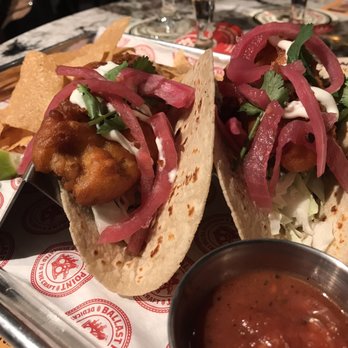 Ballast Point - Fish Tacos Very dry. Asked for more sauce and got some type of sour cream. I just used more lime. - Brewpubs Near Me - Anaheim, California Ballast Point - Fish Tacos Very dry. Asked for more sauce and got some type of sour cream. I just used more lime. - Brewpubs Near Me - Anaheim, California