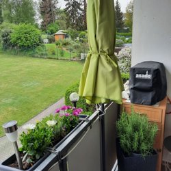 Neue Balkon Bepflanzung von Blumen Risse (29.04.2022) H.S