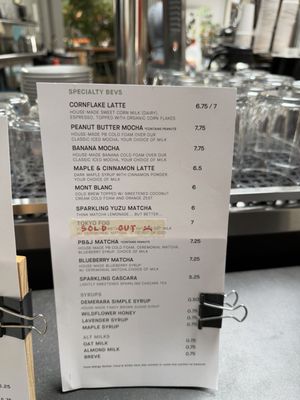 Menu photo 2 Mast Coffee Sacramento, CA