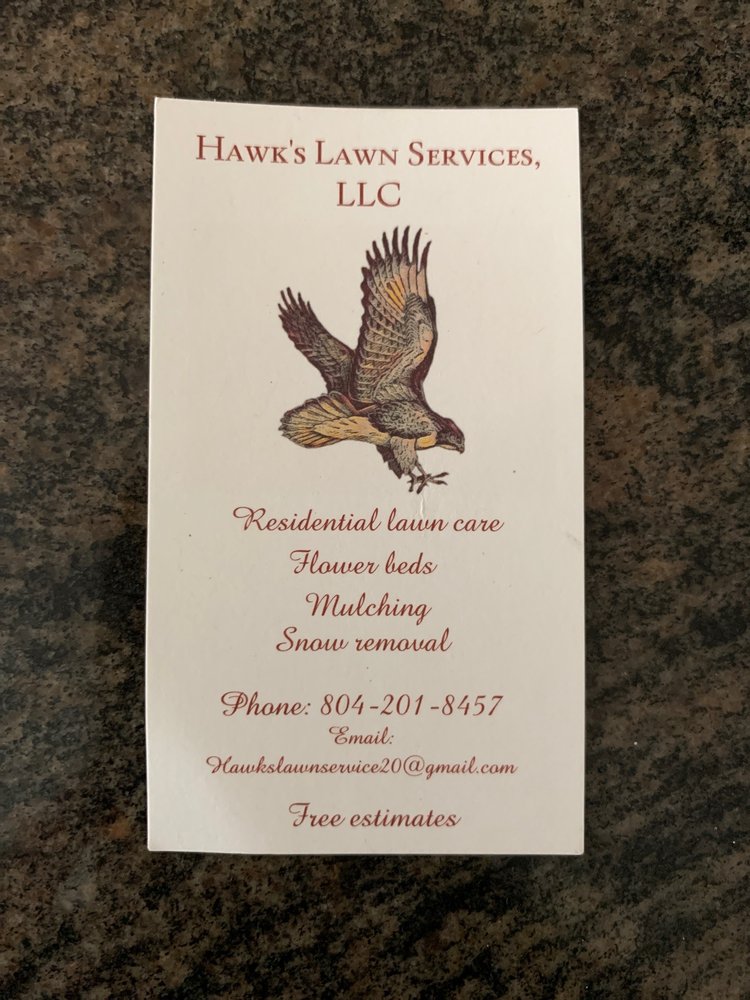HAWK’S LAWN SERVICES Ashland, Virginia Lawn Services Phone Number